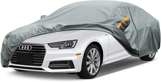 Kayme Heavy Duty Car Cover Custom Fit Audi A4 (2011-2025) Waterproof All Weather for Automobiles, Full Exterior Covers Sun Rain UV Protection.（Deliver About 3-10 Days）
