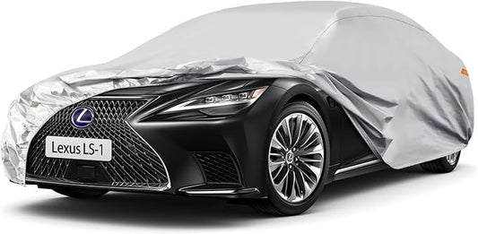 Waterproof Car Cover for Lexus LS (1989-2024), 5 Layers Compatible with Lexus LS All Weather, Snowproof Windproof Rain Ice Sun UV Protection