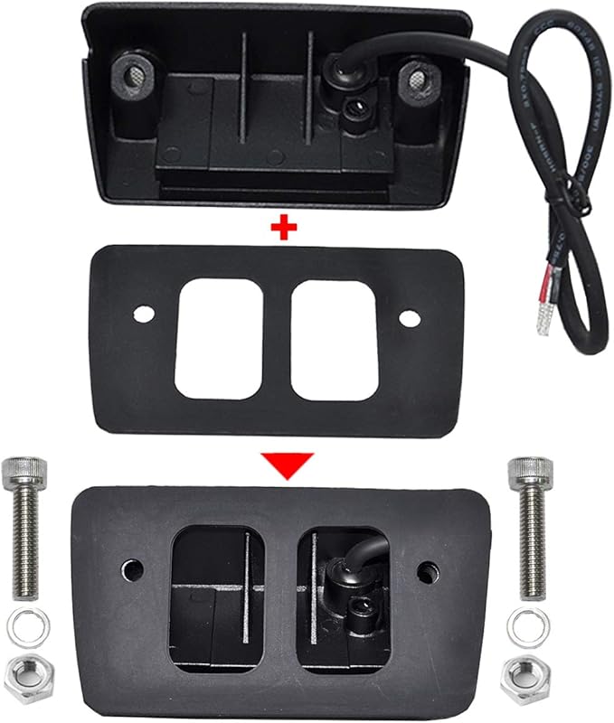 Raycharm 5" RV & Camper Exterior LED Work Light Fixture, 40° Down Angle Flood Beam, 3000K Warm-White, 12V/24V DC, High Lumen Output Low Current Draw, Aluminum Housing Black Finish, 1-Pack