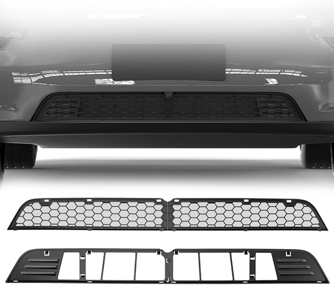 Grille Mesh Inserts for 2025 2026 Tesla Model Y Juniper – Front Air Vent Cover Accessories, Launch Series Detachable Grille Replacement, No 3M Tape Required