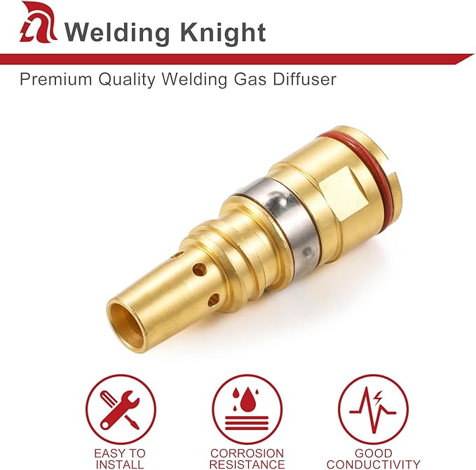 MIG Welding Gas Diffuser D-MA250 for Miller AccuLock S Diffuser Fits Bernard Style MDX-250 MIG Gun (2-PK)