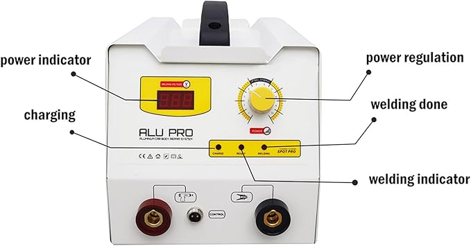 Aluminum and Steel Dent Pulling Machine Stud Welder Dent Repair Kit Spot Welder Machine for Car Truck Motorcycle with Professional Tool Cart 220V