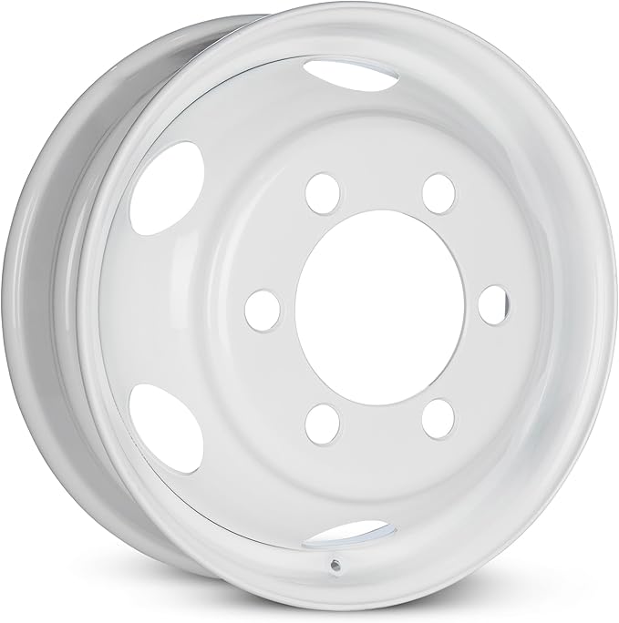 For 1995-2025 Isuzu NPR NQR NRR 19.5 Inch White Steel - Genuine OEM Rim - Road Ready Truck Wheel