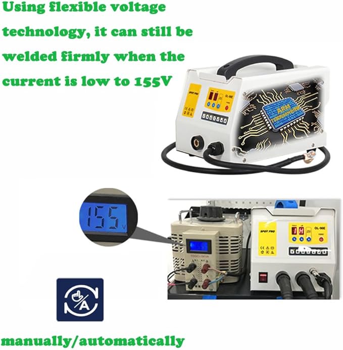 Spot Welder Dent Puller Steel Dent Pulling Machine Dent Repair Kit 90ES Steel Dent Pulling Machine Car Auto Repair Machine 3KW Stud Welder Dent Puller Machine, 220V