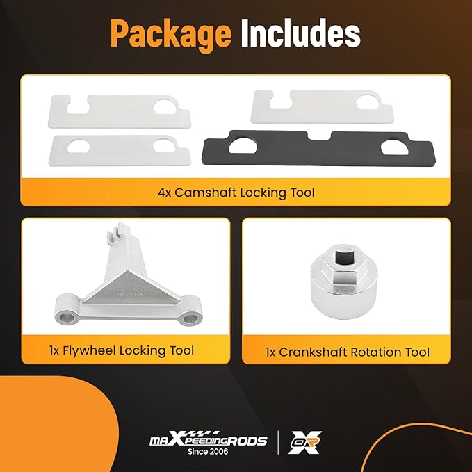 maXpeedingrods Camshaft Retaining Aligning Timing Tool Kit for GMC Cadillac Buick Pontiac Chevrolet Opel Saab 2.8 2.9 3.0 3.2 3.5 3.6 3.7 4.2 Engine, J-44221 EN-48383 EN-46105 EN-46106 EN-46111