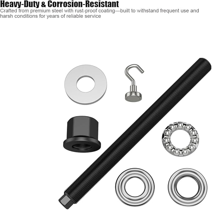 Moker Harmonic Balancer Pulley Install Tool w/Bearing for GM LS & LT Series Engines 1997-Current, Replaces 551141, Time-Saving Hook Design