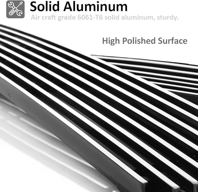 Billet Grille Chrome Grill Insert Combo Fits 2010-2012 Dodge Ram 2500/3500