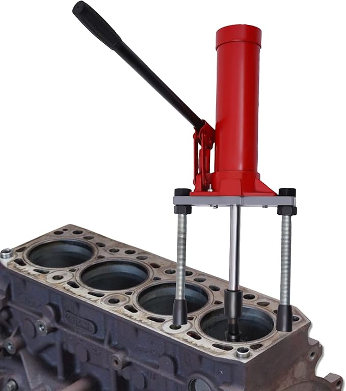 15T Hydraulic Cylinder Liner Puller, Professional Dry and Wet Types Cylinder Pullers Auto Repair Kit for Diameter 80-140mm/3.15-5.51in