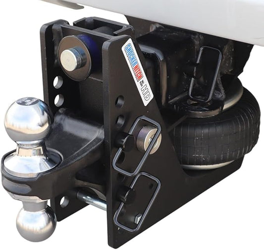 Shocker HD Max Air Hitch & Combo Ball, Fits 2-1/2" Hitch Chrome Combo 2" & 2-5/16" Balls