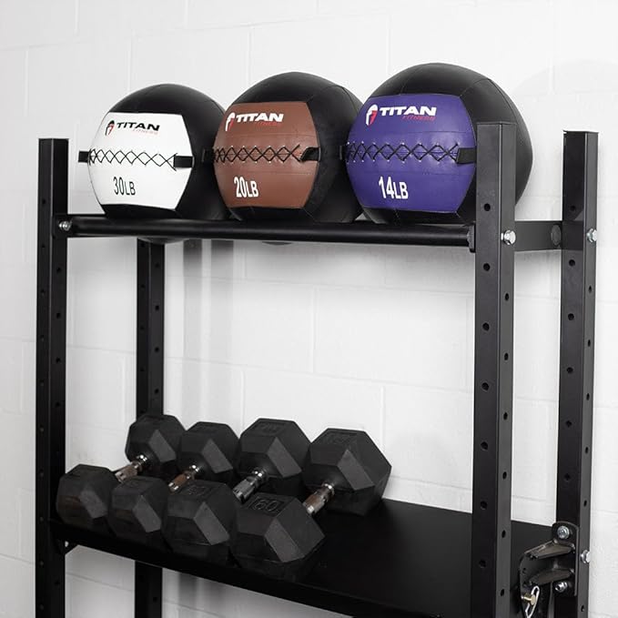 Titan Fitness Soft Leather Medicine Wall Ball Durable, Endurance, Cardio, Core Strength
