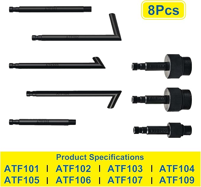 Prokomon 3 Liters Transmission Fluid Pump Oil Filling Filler System Fluid Transfer Pump Tool with 8 ATF Adapters
