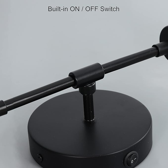 12V Wall Sconce Lighting with 2 Bulbs, 12V Bathroom Vanity Light Fixture for RV, Motorhome, Camper