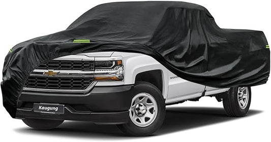 Truck Cover Waterproof Custom Fit Chevrolet Silverado Regular 8' Bed (2019-2025), 7 Layers Heavyweight Pickup Car Cover Outdoor Indoor Sun UV Rain Snow Wind Protection.