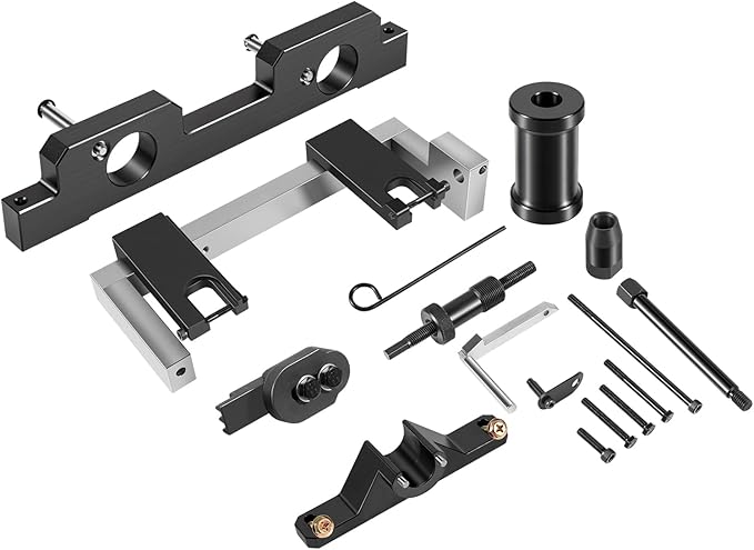 16PCS Engine Camshaft Timing Locking Tool Kit Fits for BMW N20 N26 Engines, with 2801 Flywheel Holder + 7676 Oil Seal Repair Kit + Fuel Injector Removal Tool, Engine Alignment Locking Timing Tool Kit