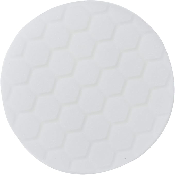 Chemical Guys BUFX_104_HEX5 Hex-Logic Light-Medium Polishing Pad, White, 5.5" Pad Made for 5" Backing Plates, 1 Pad Includeded