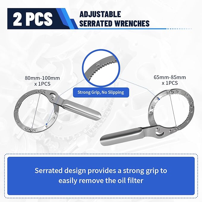 31pcs Oil Filter Wrench Set 1/2" Drive Oil Filter Removal Tool Kit Oil Filter Type Wrench Socket Removal Tool Set Oil Filter Socket Set