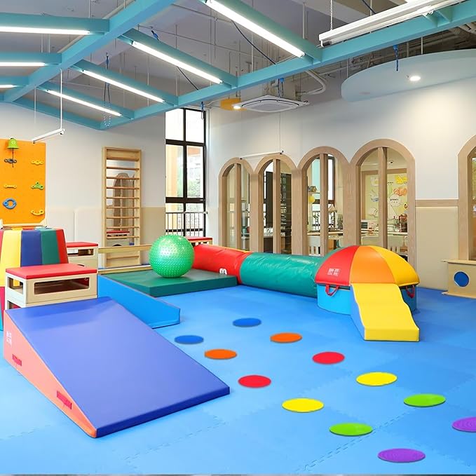Spot Markers 9 Inch Non Slip Rubber Floor Markers Flat Field Cones Poly Dots for Classroom Dance Sports Soccer Basketball Speed Agility Training (5&9 Colors)