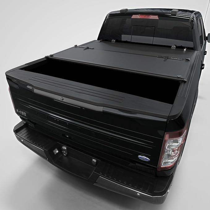 Low Profile Tri-Fold Truck Bed Tonneau Cover Fits 2015-2026 Ford F-150 | 6.5' (78") Bed | CFLPTX017