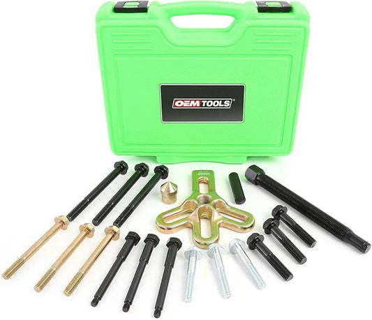 OEMTOOLS 37187 Harmonic Balancer Puller Kit - Heat-Treated Steel Puller Yoke for Gear, Steering Wheel, & Crankshaft Pulley