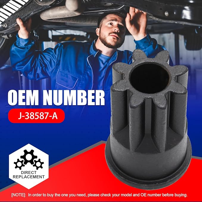 SMMS J-38587-A Engine Barring Socket Engine Turning Tool for Caterpillar CAT 3406E, Fits for EUI MUI & Mack Engines C9 C10 C12 C13 C15 C16 & E-7, E-7 ETEC OE: J38587A