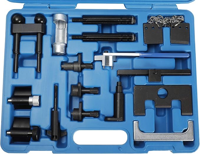 8MILELAKE Engine Belt Adjust Locking Timing Tool Kit Compatible for Audi VW VAG Petrol Diesel Set