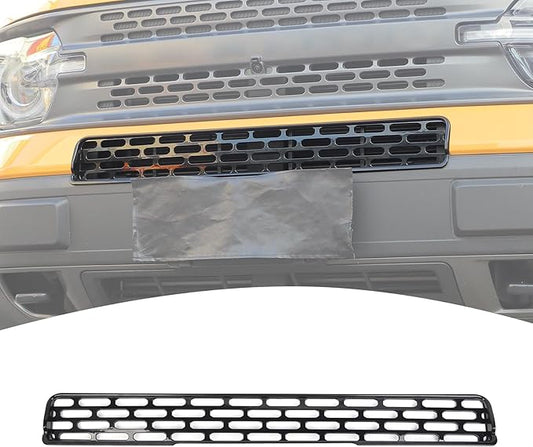 for Bronco Sport Black Front Grille Inserts Mesh Grill Trim Covers for Ford Bronco Sport 2021 2022 2023 up Black Exterior Accessories