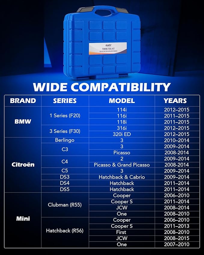 Orion Motor Tech Camshaft Holding Tool Kit Compatible with BMW Mini Cooper Clubman N12 N13 N14 N16 N18 EP3 EP6 1.4L 1.6L Engines Timing Tool Kit