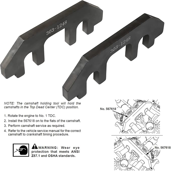 DPTOOL Camshaft Holding Tool Timing Alignment Holder Tool Set Kit for Ford Lincoln Mercury 3.5L 3.7L 4V Engines Replace 303-1248 303-1530 Replacement for OTC 6682