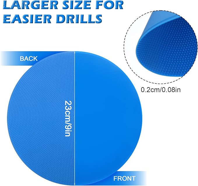 12 Pcs 9 inch Poly Spots Non Slip Rubber Spot Markers, 6 Colors Flat Cones for Sports Training Floor Dots Disc Drill Cones for Soccer Basketball Baseball Gym Sports Speed Agility Training