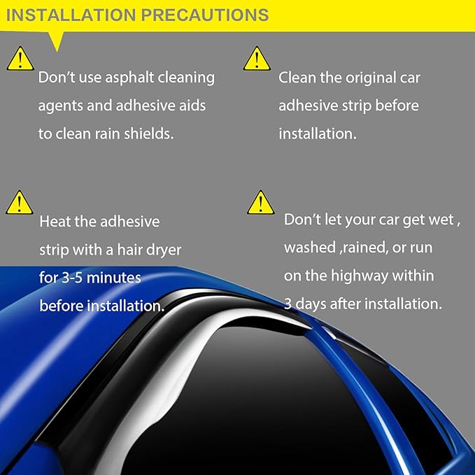 Window Rain Guards Visors for 2009-2018 Dodge Ram 1500 Quad Cab, Out-Channel Window Vent Wind Shades Deflectors for 09-18 Ram 1500 Extended Cab