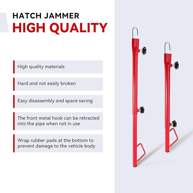 1 Pcs Hatch Jammer Auto Body Repair Tools Retractable Support Rod Holder 17100 Replacement Car Trunk Lift Gate Support for Automotive Paint Polishing Door Fixing