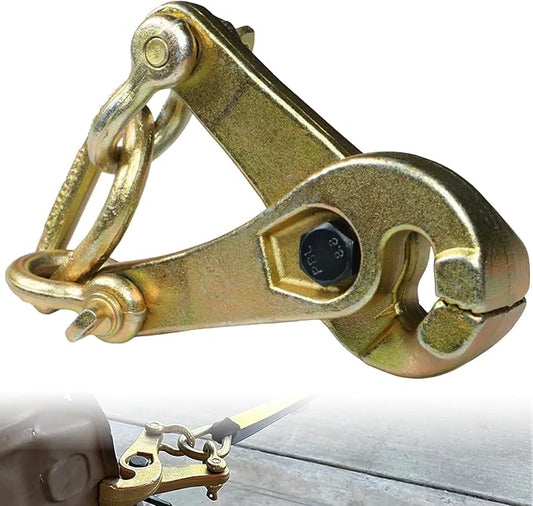 3T Auto Body Repair Tools Scissor Clamp Puller Serrated Jaw Pulling Tool (Scissor Clamp) 2.7KG, Gold