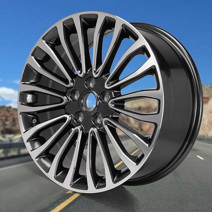 18'' x 8'' Aluminum Alloy Replacement for OE Wheel Rim Compatible with Ford Fusion 2017-2018, Gray Machined