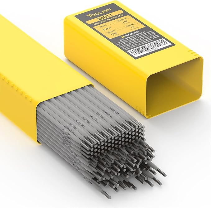 TOOLIOM E6011 Welding Rod 1/8" 10LB Carbon Steel Stick Electrodes