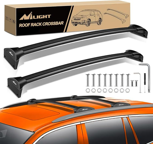 Nilight Roof Rack Cross Bars Fit for Honda Pilot 2016 2017 2018 2019 2020 2021 2022 LX EX EX-L with Flush Rails Fixed Point Adjustable Aluminum Crossbars Luggage Box Bike Kayak Snowboard Cargo Carrier