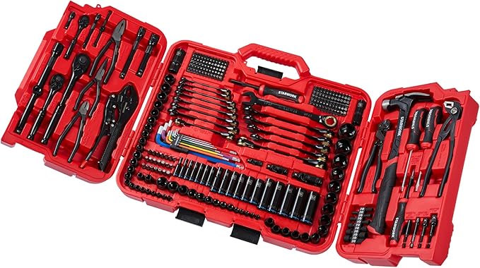 STARWORK TRUE MECHANIC 306-Piece Mechanics Tool Set and Socket Set, Comprehensive Tool Kit, Automotive Repair Tool Set, Professional