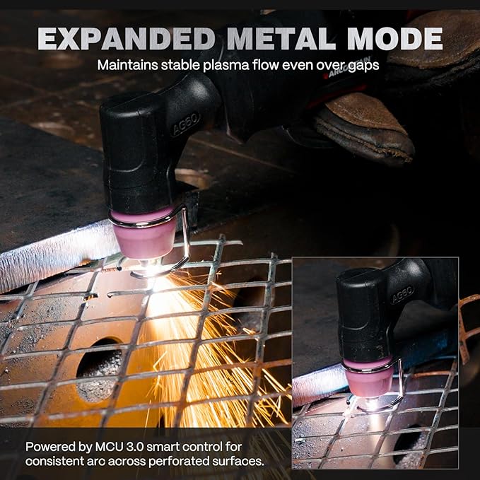 ARCCAPTAIN iControl CUT60 Pro Plasma Cutter, [APP Control] 60Amp Pilot Arc 120/240V Plasma Cutter Machine, Cuts 15/16" Max, Supports Rust Removal & Expanded Metal, LED Display, 2T/4T, PA/PT, MCU 3.0