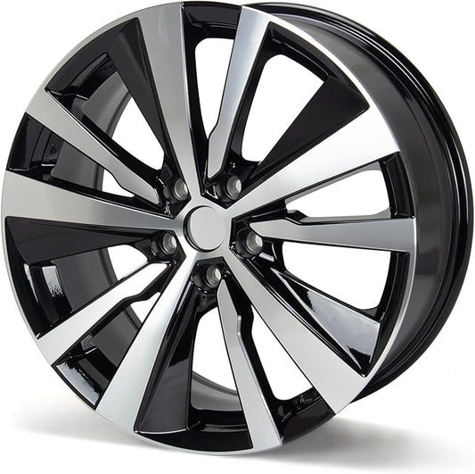 New 19"x8'' Aluminum Alloy Replacement for OE Wheel Rim Compatible with Nissan-Altima 2019-2022, Machined Black, 62785,PCD 5x114.3