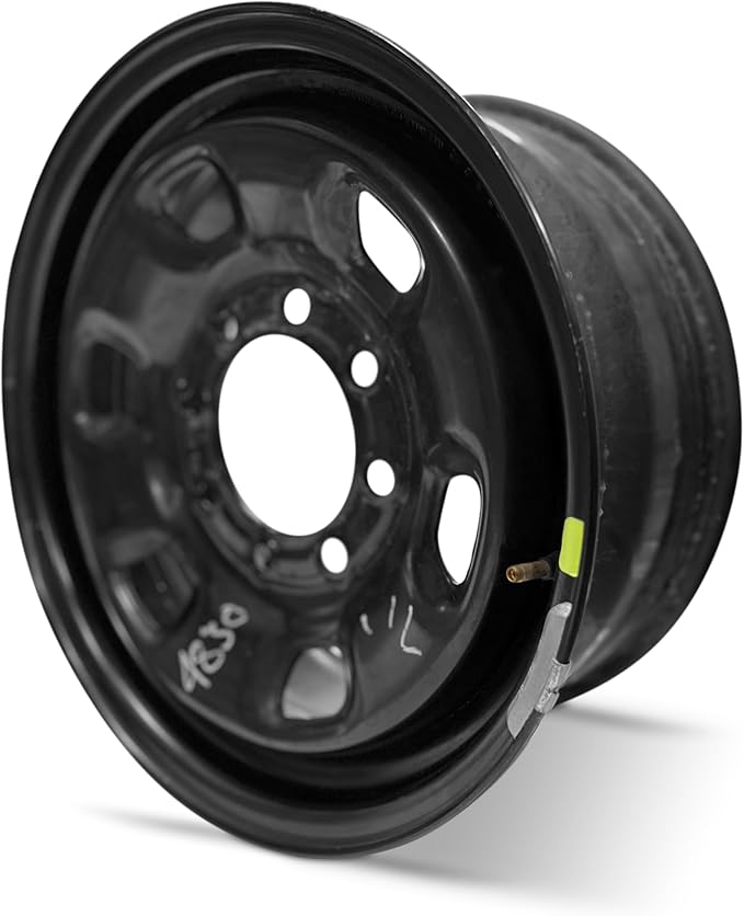 For 2014-2024 Dodge Ram 3500 SRW 17 Inch Powder-Coated Black Steel - Genuine OEM Take-Off Rim - Road Ready Truck Wheel