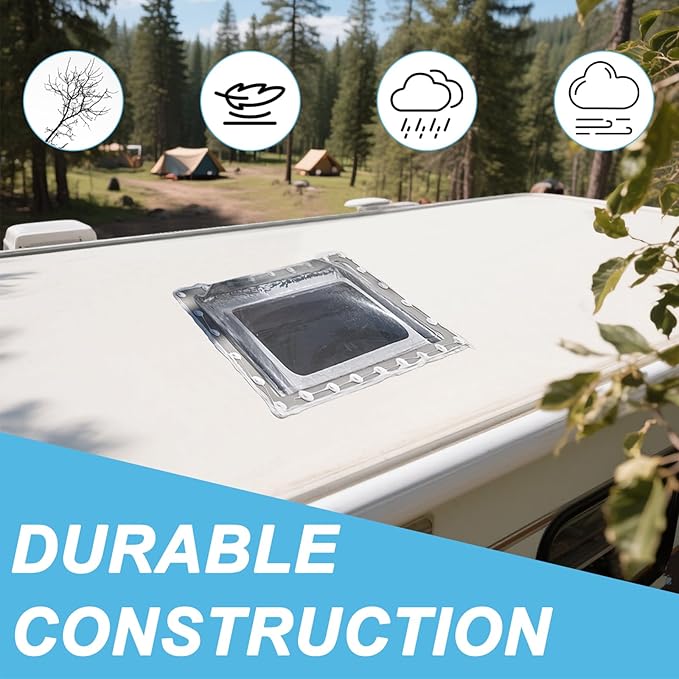 XMK RV Skylight Replacement,18" x 18" Skylight Outer Dome Fits All Standard 14" x 14" Openings,RV Skylight Cover for Camper Trailer Fifth Wheel Motorhome Shower/Roof,UV Block,Impact Resistant,Clear