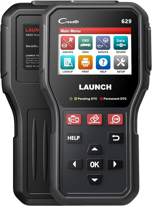 Launch CR629 OBD2 Scanner 2025 Scan Tool with Reset Oil/BMS Service+Live Data, Professional Mechanic Full OBDII Diagnostic Code Reader for Read/Clear DTCs Lifetime Free Update