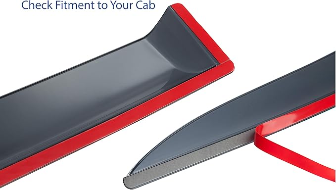 Goodyear Shatterproof Window Deflectors for Toyota Tacoma 2016-2023 Double Cab, Tape-on Rain Guards, Window Visors, Vent Deflector,Vent Visor,Truck Accessories, 4pcs - GY008652