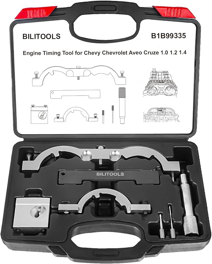 BILITOOLS 1.0 1.2 1.4 L Turbo Engine Timing Tool Kit Compatible with GM Chevrolet Chevy Cruze Opel Vauxhall Camshaft Alignment Holding Locking Tool Set