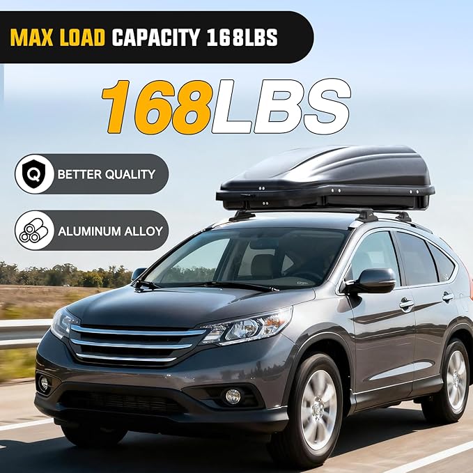 Nilight Roof Rack Cross Bars Fit for Honda CRV 2007 2008 2009 2010 2011 with Fixed Point, Adjustable Aluminum Car Crossbars with Rubber Pad for Cargo Carrier Luggage Bike Kayak Rooftop Tent Snowboard