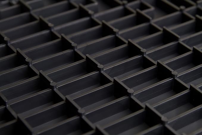 Big Floors GarageTrac Diamond, Interlocking Non-Slip Garage Flooring Tile, Durable, Modular, Heavy-Duty Copolymer, Easy Install (Alloy, 12 Pack of 12 x 12" Tiles)