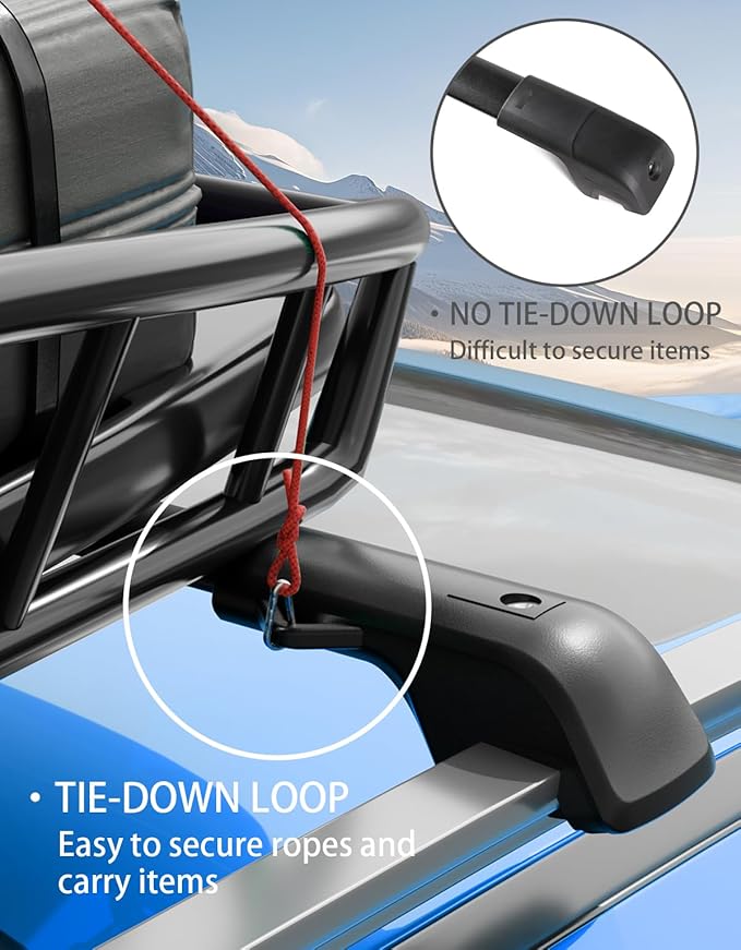 300lb Lockable Roof Rack Cross Bars Compatible with Subaru Crosstrek Wilderness 2024 2025 2026 with Raised Side Rails, Heavy Duty Aluminum Lockable Roof Rails Crossbars Rooftop Luggage