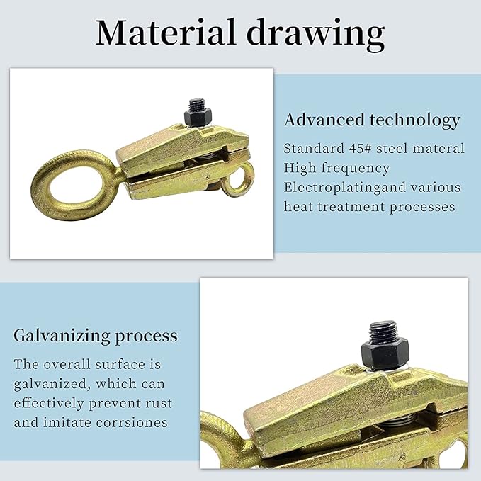 Auto Car 5 Ton 2-Way Pull Clamp, Self-Tightening Grips, Collision Repair Tools, Frame Back Frame Machine, Sheet Metal Pull Clamp