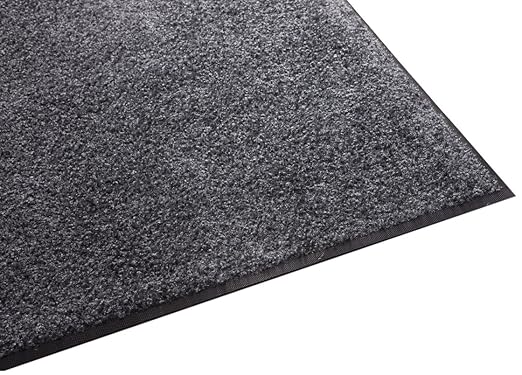 Guardian Floor Protection 94031630 Platinum Series Indoor Wiper Floor Mat, Rubber with Nylon Carpet, 3' Length, 16' Width, Grey