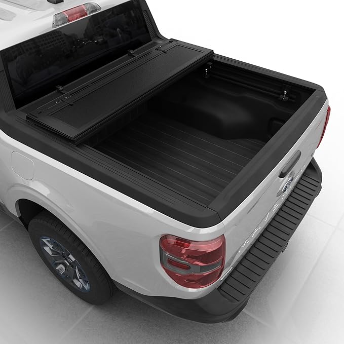 Low Profile Flip Up Truck Bed Tonneau Cover Fits 2022-2026 Ford Maverick 4'6" Bed (54.4")