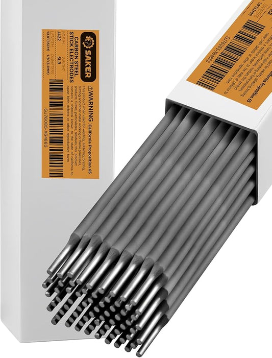 Saker E6013 Welding Rod 1/8'' 5LB Carbon Steel Stick Welding Electrodes
